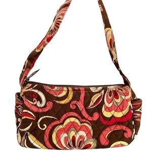 Vera Bradley Puccini Maggie Small Shoulder Bag Purse Retired Warm Neutrals Quilt